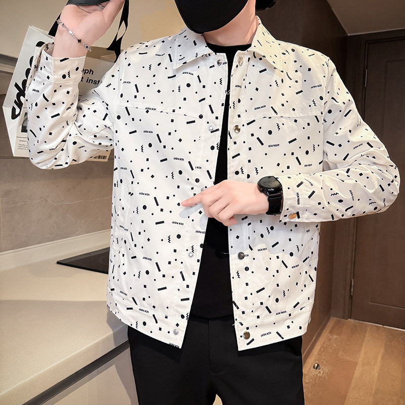 312A-J515-P98控138秋季新款社会小伙夹克外套男潮流韩版上衣A,男装夹克,星座312A