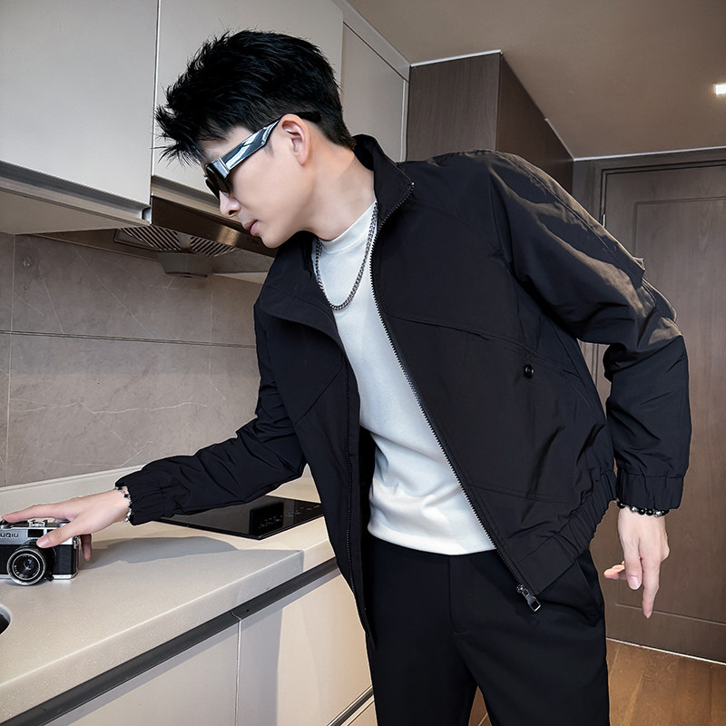 312A-J517-P98控138秋季新款社会小伙夹克外套男潮流韩版上衣Q，男装夹克，星座312A