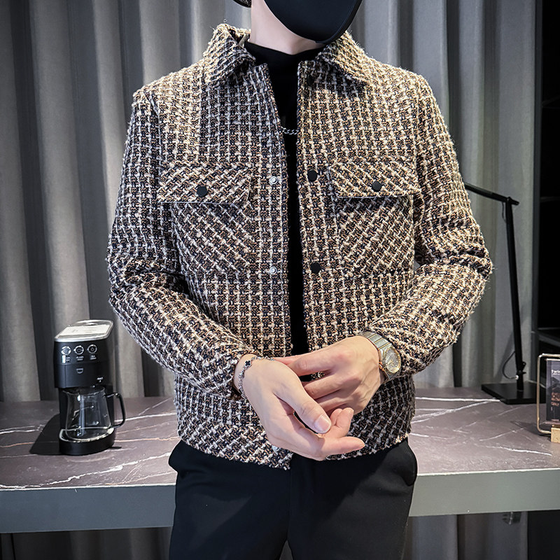 312A-J531-P135控175秋季新款社会小伙夹克外套男潮流韩版上衣A,男装夹克,星座312A