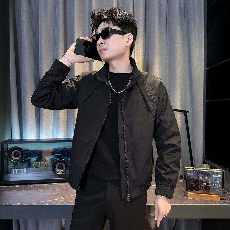 312A-J609-P98控145春季新款社会小伙夹克外套男潮流韩版上衣B,男装夹克,星座312A