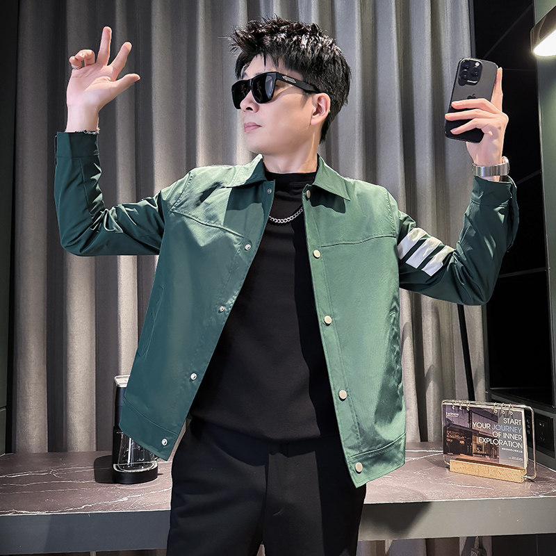 312A-J526-P98控138秋季新款社会小伙夹克外套男潮流韩版上衣C,男装夹克,星座312A