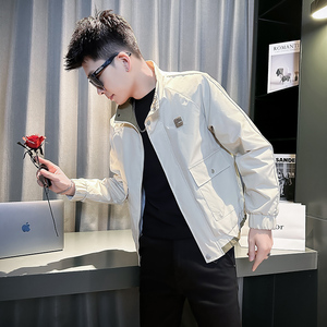 312A-2807-P98 控138 春季新款社会小伙夹克外套男潮流韩版上衣F图片