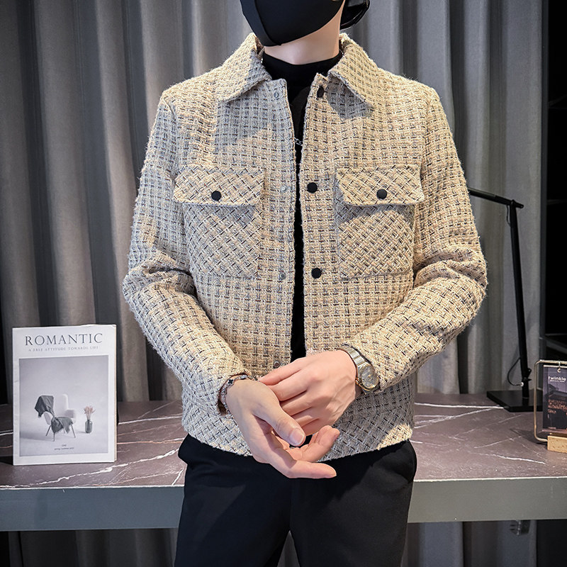 312A-J531-P135控175秋季新款社会小伙夹克外套男潮流韩版上衣B,男装夹克,星座312A