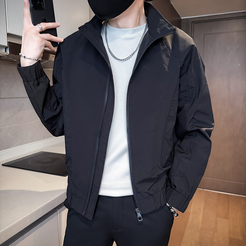 312A-J523-P98控138秋季新款社会小伙夹克外套男潮流韩版上衣A,男装夹克,星座312A