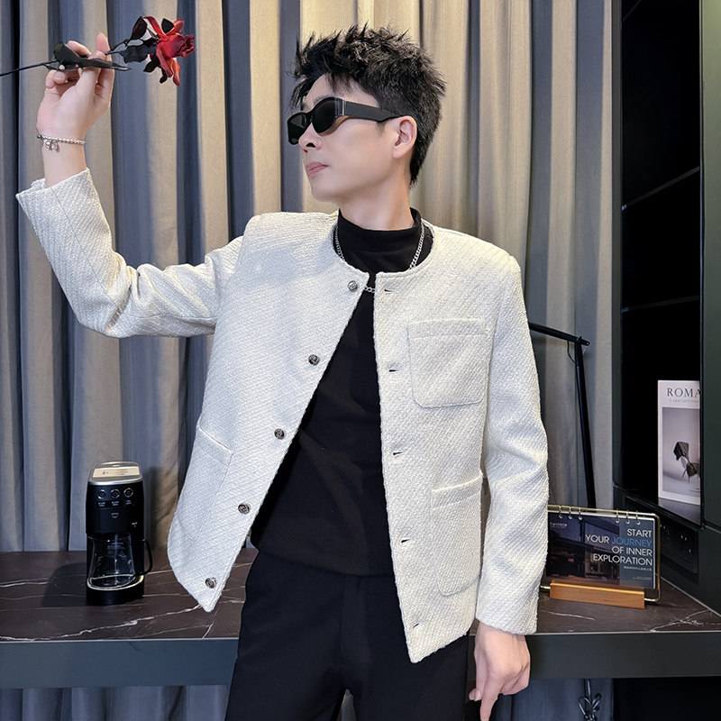 312A-S57-P138控178秋冬季呢子韩版男装夹克潮流高级秋冬上衣D,男装夹克,星座312A