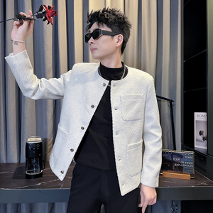 312A-S57-P138 控178 秋冬季呢子韩版男装夹克潮流高级秋冬上衣D图片