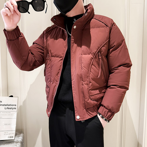312A-6629-P138控178  冬季男士潮牌棉衣外套韩版潮流夹克棉袄D