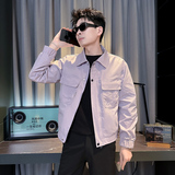312A-J605-P98控145春季新款社会小伙夹克外套男潮流韩版上衣C，男装夹克，星座312A