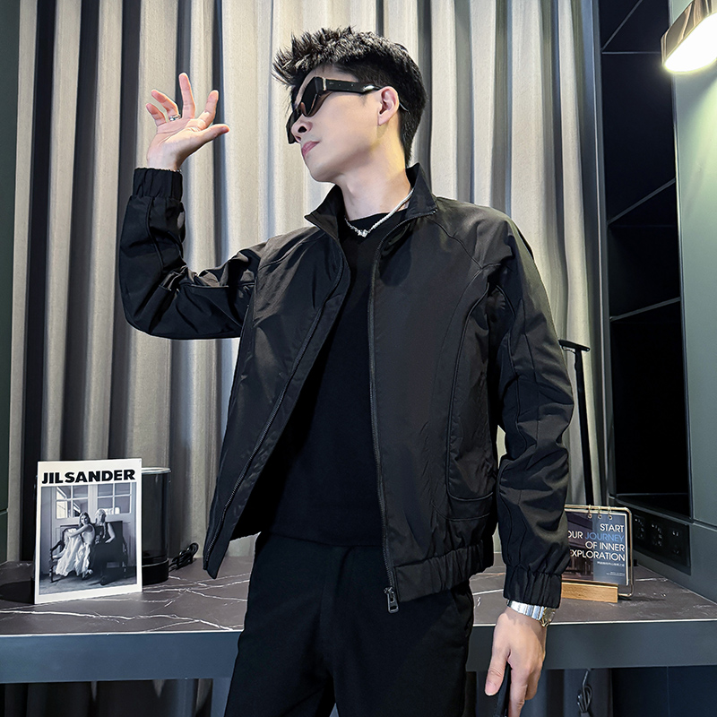 312A-J523-P98控138秋季新款社会小伙夹克外套男潮流韩版上衣A，男装夹克，星座312A