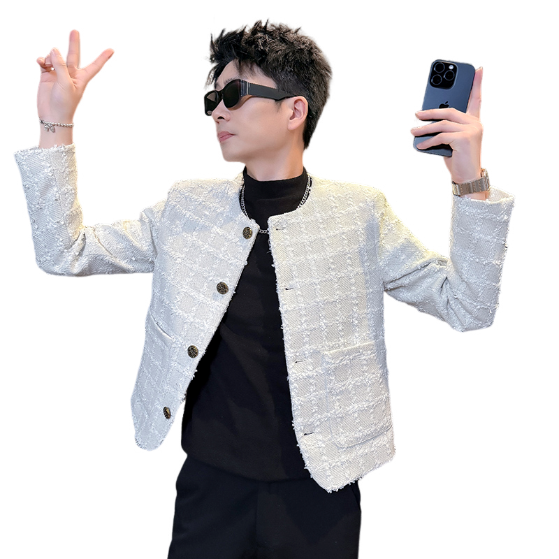 312A-S56-P138控178秋冬季呢子韩版男装夹克潮流高级秋冬上衣D,男装夹克,星座312A