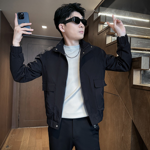 312A-J522-P98 控138 秋季新款社会小伙夹克外套男潮流韩版上衣W图片