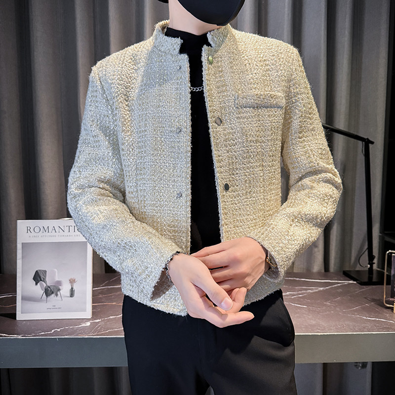 312A-J528-P130控170秋季新款社会小伙夹克外套男潮流韩版上衣B,男装夹克,星座312A