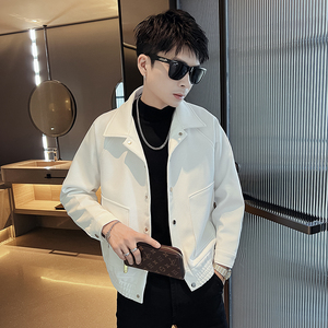 312A-2296-P120 控165 秋冬社会小伙夹克外套男潮流韩版上衣B图片