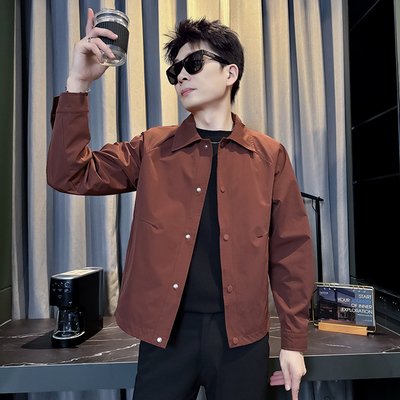 312A-J543-P98 控138 秋季新款社会小伙夹克外套男潮流韩版上衣B