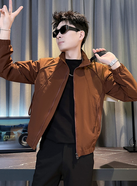 312A-J602-P98 控145 春季新款社会小伙夹克外套男潮流韩版上衣B