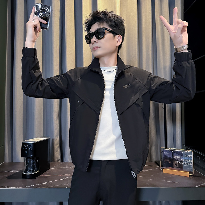 312A-J544-P98 控138 秋季新款社会小伙夹克外套男潮流韩版上衣C图片