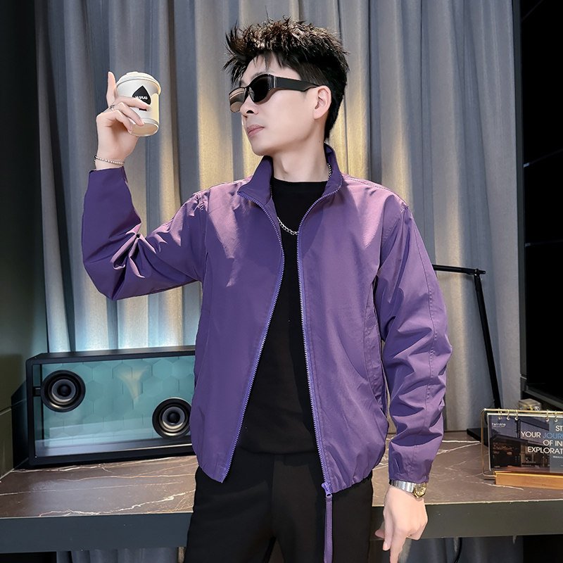 312A-J607-P98控145春季新款社会小伙夹克外套男潮流韩版上衣C，男装夹克，星座312A