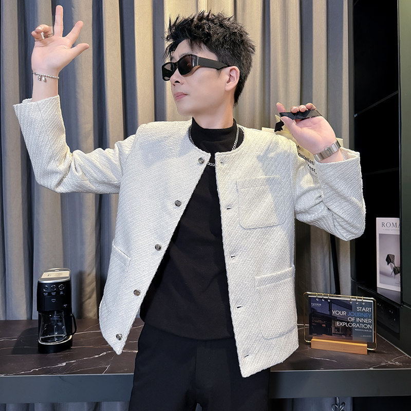 312A-S57-P138控178秋冬季呢子韩版男装夹克潮流高级秋冬上衣D,男装夹克,星座312A