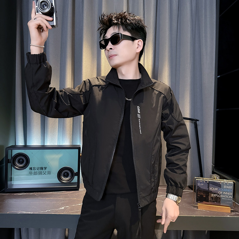 312A-J608-P98控145春季新款社会小伙夹克外套男潮流韩版上衣R，男装夹克，星座312A