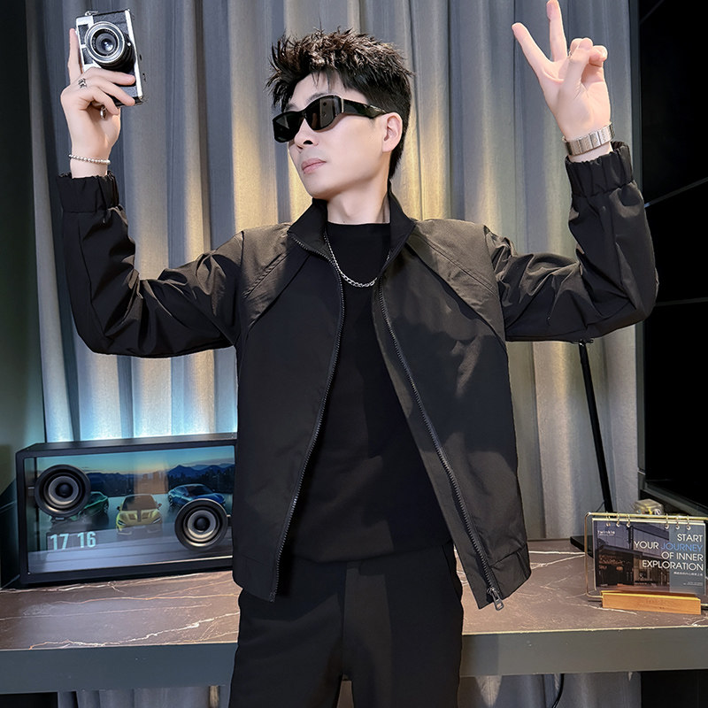 312A-J609-P98控145春季新款社会小伙夹克外套男潮流韩版上衣C,男装夹克,星座312A