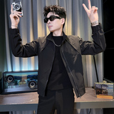 312A-J609-P98控145春季新款社会小伙夹克外套男潮流韩版上衣C，男装夹克，星座312A