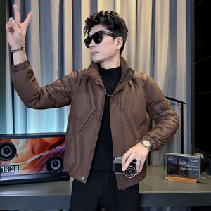 312A-M08-P138控178  冬季男士潮牌棉衣外套韩版潮流夹克棉袄C图片