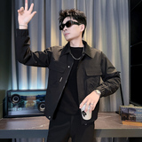 312A-J605-P98控145春季新款社会小伙夹克外套男潮流韩版上衣C，男装夹克，星座312A