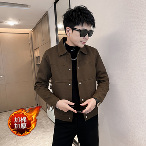 312A-9908-8  P130 控175 秋冬季新款社会小伙夹克外套男潮流上衣图片