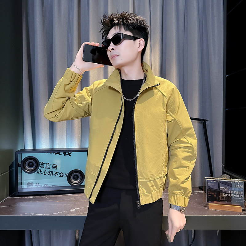 312A-J603-P98控145春季新款社会小伙夹克外套男潮流韩版上衣B,男装夹克,星座312A