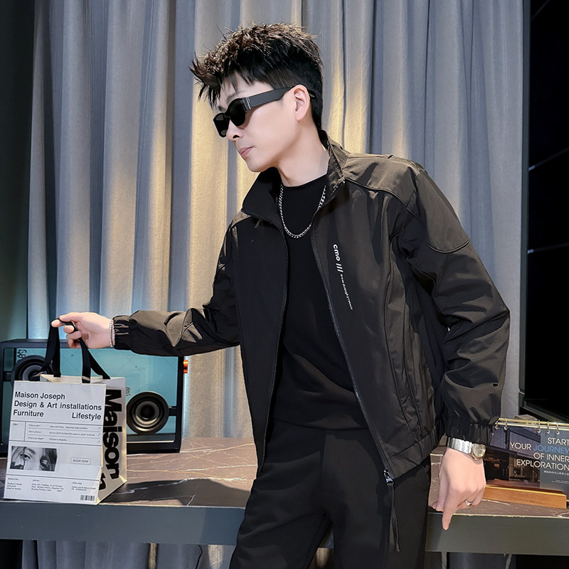 312A-J608-P98控145春季新款社会小伙夹克外套男潮流韩版上衣D，男装夹克，星座312A