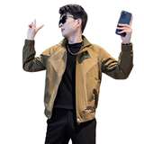 312A-J505-P98控138春季新款社会小伙夹克外套男潮流韩版上衣A，男装夹克，星座312A