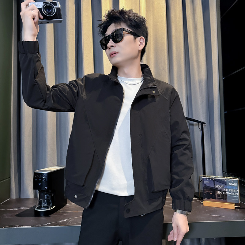 312A-J545-P98控138秋季新款社会小伙夹克外套男潮流韩版上衣c,男装夹克,星座312A