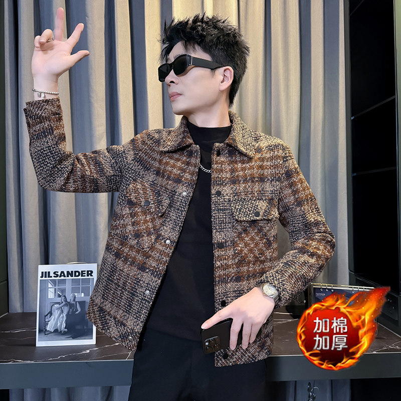 312A-S53-8P140控180秋冬季新款社会小伙夹克外套男潮流上衣B,男装夹克,星座312A