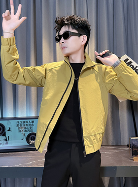 312A-J603-P98 控145 春季新款社会小伙夹克外套男潮流韩版上衣C