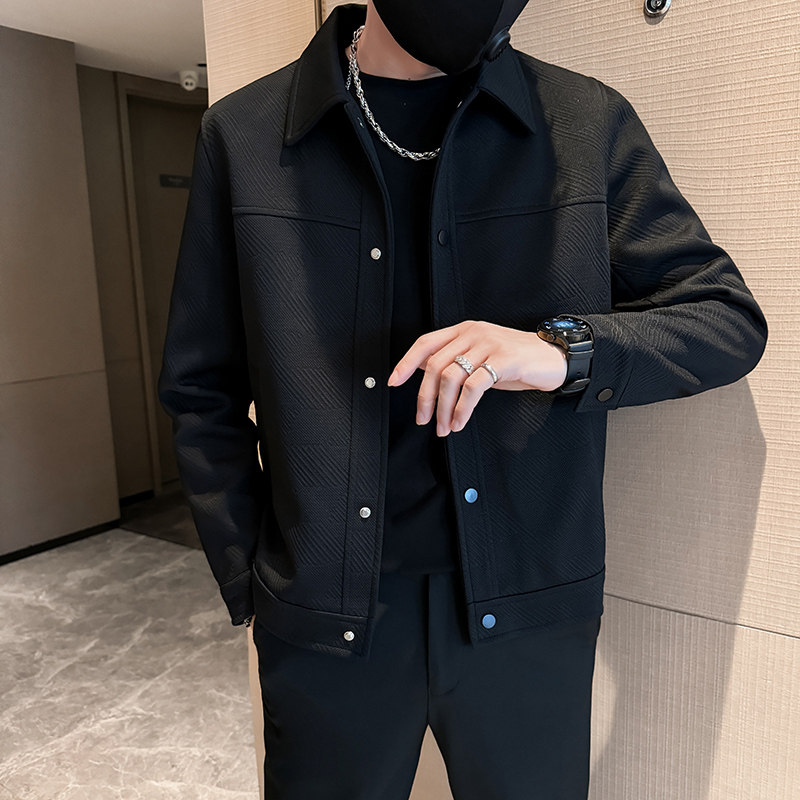 312A-2822-P120 控165 秋季新款社会小伙夹克外套男潮流韩版上衣B图片