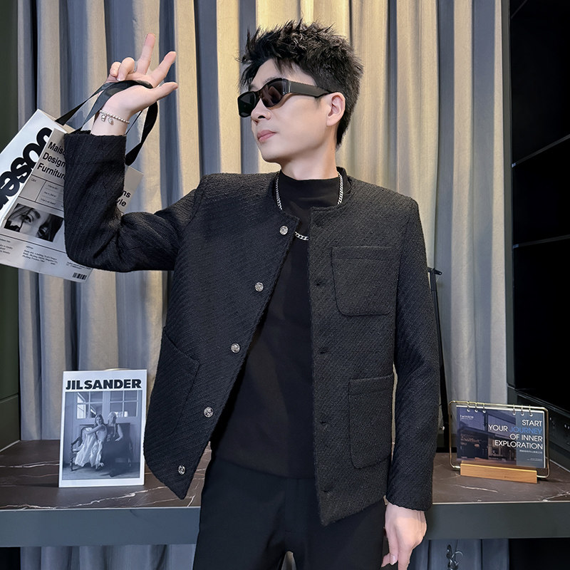 312A-S57-P138控178秋冬季呢子韩版男装夹克潮流高级秋冬上衣C,男装夹克,星座312A