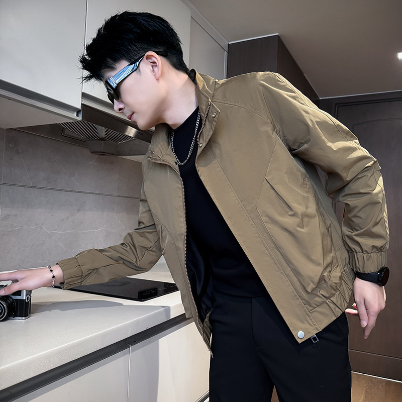 312A-J521-P98 控138 秋季新款社会小伙夹克外套男潮流韩版上衣C图片