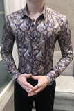312A-284-P55秋季新款英伦修身衬衫韩版潮流痞帅长袖衬衣-A，男装衬衫，星座312A