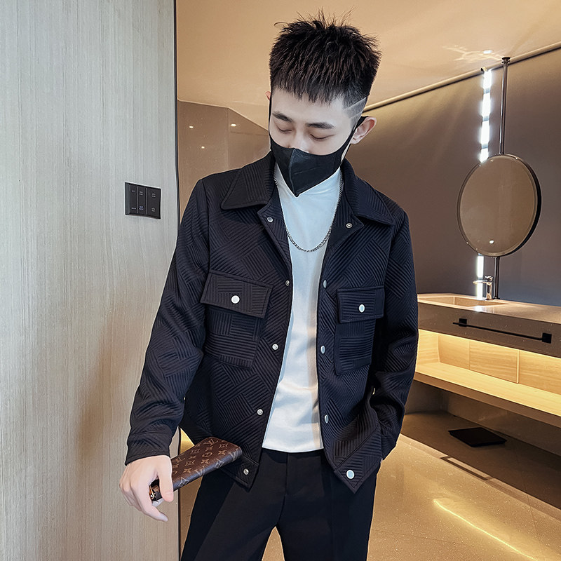 312A-2282-P120控165秋冬社会小伙夹克外套男休闲潮流韩版上衣W,男装夹克,星座312A