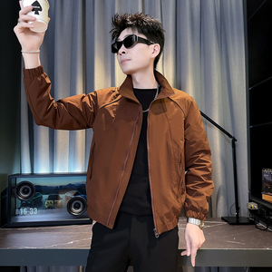 312A-J602-P98 控145 春季新款社会小伙夹克外套男潮流韩版上衣A图片