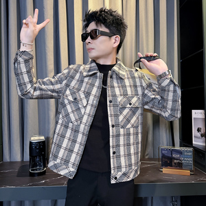 312A-S54-P130 控170 秋冬季呢子韩版男装夹克潮流高级秋冬上衣A图片