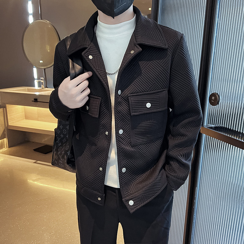 312A-2282-P120控165秋冬社会小伙夹克外套男休闲潮流韩版上衣B,男装夹克,星座312A