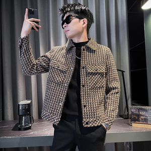 312A-J531-P135 控175 秋季新款社会小伙夹克外套男潮流韩版上衣B图片