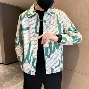 312A-2819-P100 控138 秋季新款社会小伙夹克外套男潮流韩版上衣A图片