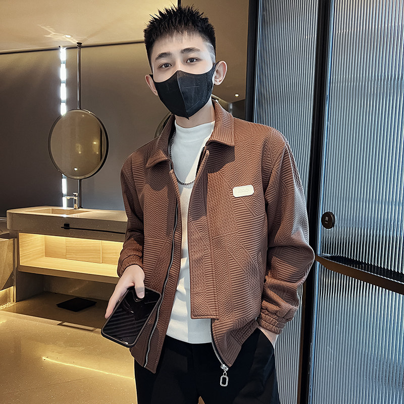 312A-2283-P125控168秋冬社会小伙夹克外套男休闲潮流韩版上衣E,男装夹克,星座312A