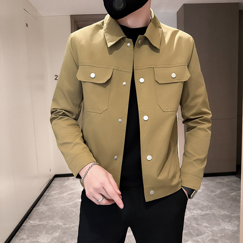 312A-9911-P100控138秋季新款社会小伙夹克外套男潮流韩版上衣B,男装夹克,星座312A