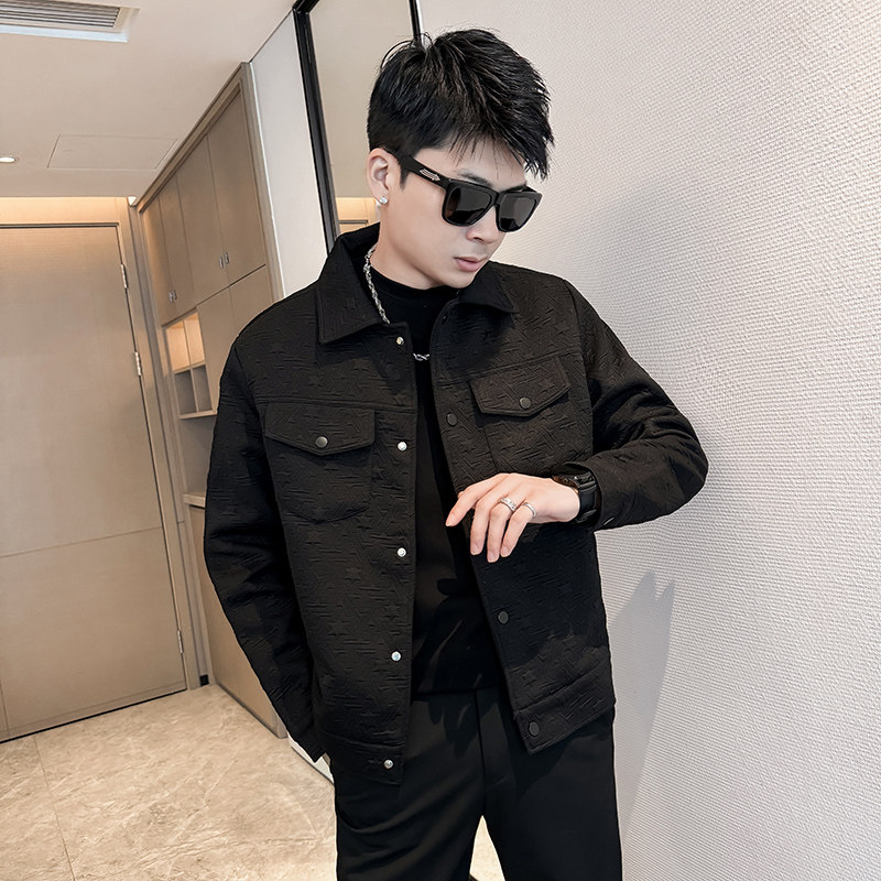 312A-2820-P120 控165 秋季新款社会小伙夹克外套男潮流韩版上衣B图片