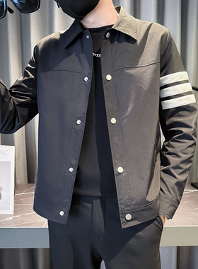 312A-J526-P98 控138 秋季新款社会小伙夹克外套男潮流韩版上衣C