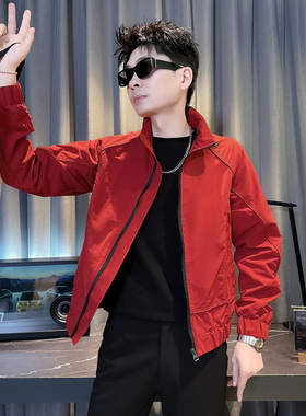 312A-J603-P98 控145 春季新款社会小伙夹克外套男潮流韩版上衣B