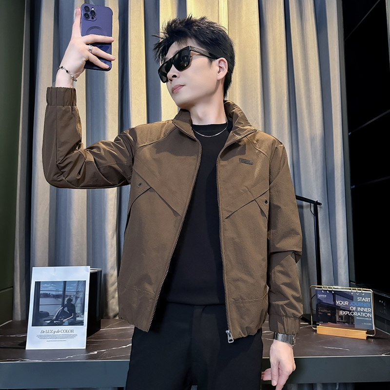 312A-J544-P98控138秋季新款社会小伙夹克外套男潮流韩版上衣C,男装夹克,星座312A